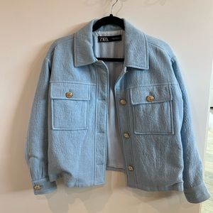 Zara Padded Tweed Shacket